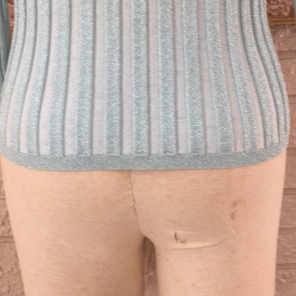 Sandra King Lifestyle Sequins Ruffle Neckline Top - Picture 8 of 11